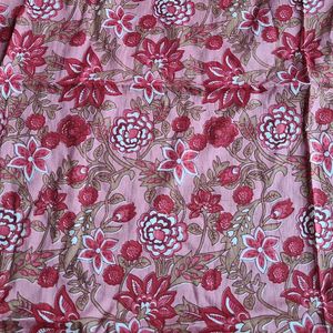 Pure Cotton Floral Printed Cut Piece 1 Meter