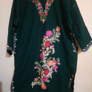 Kashmiri Pheran With Embroidery