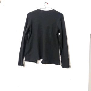 Black Open Front Jacket Shrug