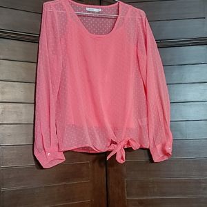 Bossini Layered Tie-Up Hem Top With Camisole