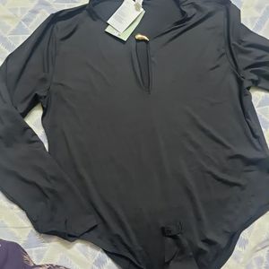 H&M Black BODYSUIT New With Tag