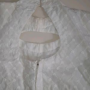 White Chikankari Kurta