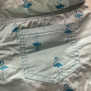 Sky Blue Short Denim Pant