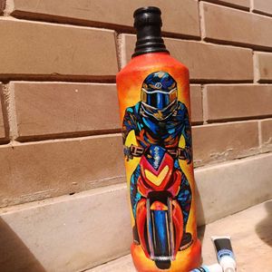 Aesthetic Motorcycle Bottle Art