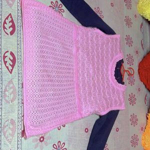 WOOLEN PINK AND PURPLE 2 Top  Inner