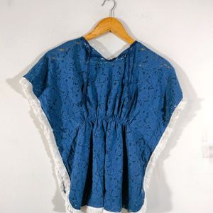 Blue Casual Kaftan (Girl's)