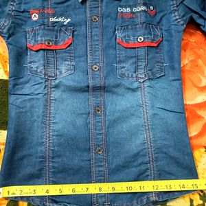 Denim Shirt For Boys Aged 6 To 9 Years