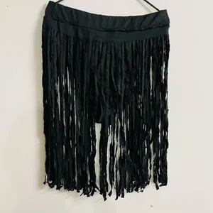 Black Fringe Skirt