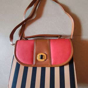 Stripe Side Bag