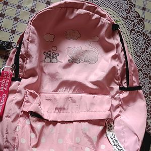 Pink Bagpack For Tuition Girls