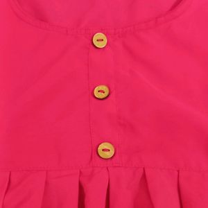 Rose Pink Colour Peplum Top