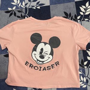 Pink Crop T-shirt