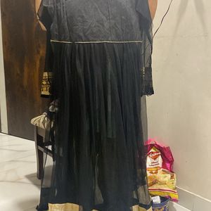 Unstiched Net And Shaleen Long Kurta