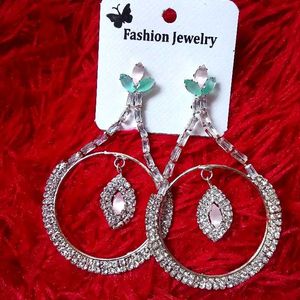 Big American Diamond Earrings