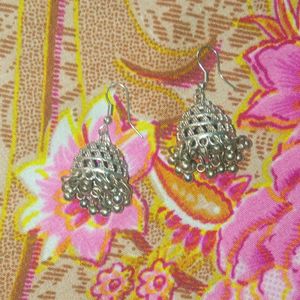 Oxidised Jhumka