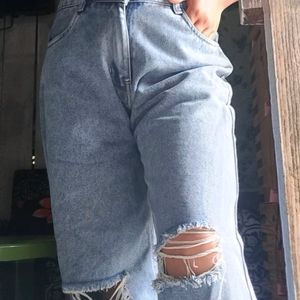 Stylish Women High Waist Denim