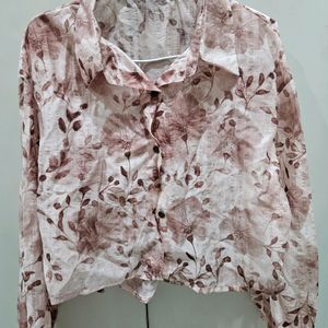 Printed Satin Shirt