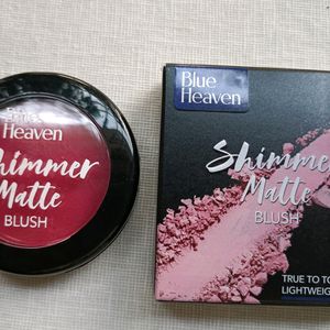 Blue heaven shimmer matte Blush