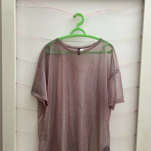 H&M Sheer Pink Over Top