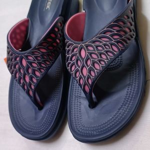 Purple Rainy Season Flat Slipper