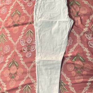 White  Skinny Fit Jeans Men’s Of Size 36