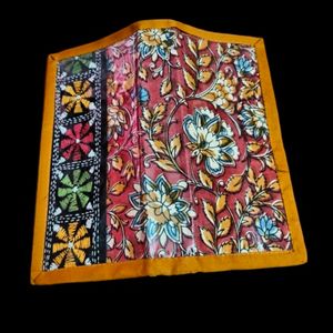 Brand New Kalamkari Wallet For Women With Zip Lock