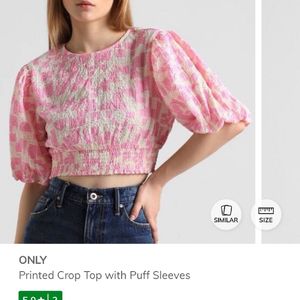 Brand New Only Pink Crop Top