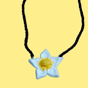 Brand New Clay Flower Pendant Necklace Jewellery