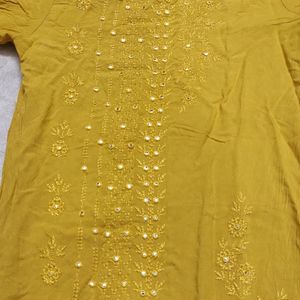 Yellow & White Sharara Suit For Girls And Women