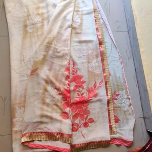 Daily Wear Flower Print Saree