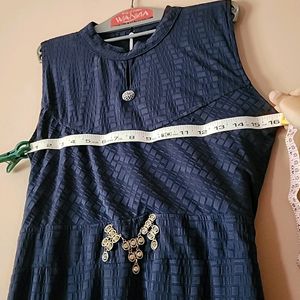 Navy Blue Party Gown