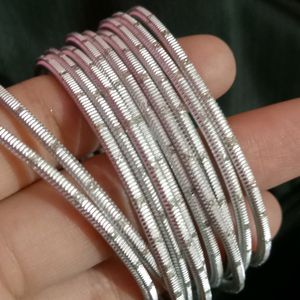 New Silver Shinning Bangles