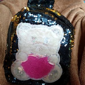 Shimmery Teddy Bagpack