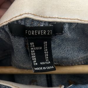 Forever 21 Ripped Denim women