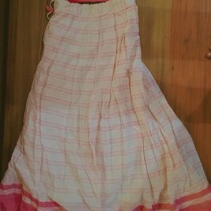 Beautiful Pink And White Ethnic Lehanga