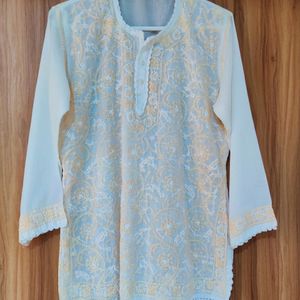 Chikankari Short Kurta/Tunic