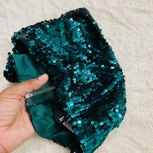 Green Full Sequins Tubetop