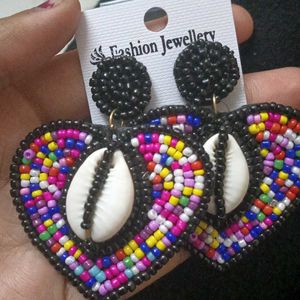 Beautiful Black Beads Earrings