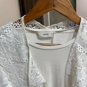 Princess Cut White Knot Top