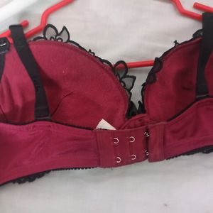 Pretty Coquette Bra Maroon