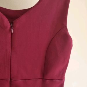 PRICE DROPMaroon Sleeveless Formal Dress