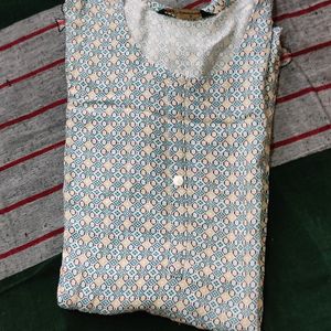 Blue Printed Kurti