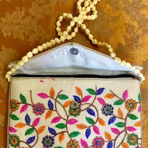 Full Embroidery Sling Bag