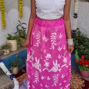 White Pink  Lehnga Choli🤩🤩