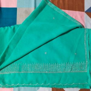 Women's Beautiful Seagreen Saree 💙