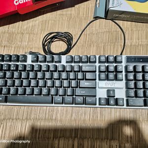 Laptop /Pc Gameing Keyboard RGB Light With Mouse