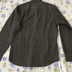 Men Shirt - Greyish Brown Size 38