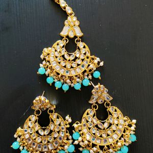 Maang Tika Earrings Set