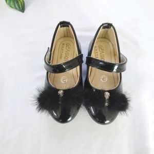 Black Fur Shoes (Girl's)