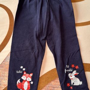 Babyhug Full Length Leggings Fox & Bunny Print